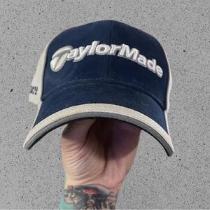 TaylorMade Navy and Gray Cap Dallas Cowboys NFL Strapback hat Golf Football